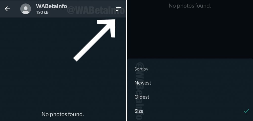 WhatsApp testa novas opções de busca,