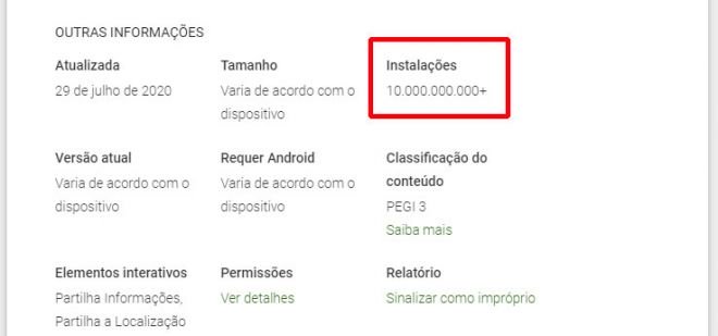 App ultrapassa a marca de 10 bilhões de downloads na Play Store pela 1ª vez - 2