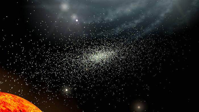 Cientistas descobrem fluxo de estrelas composto por restos de aglomerado estelar - 1