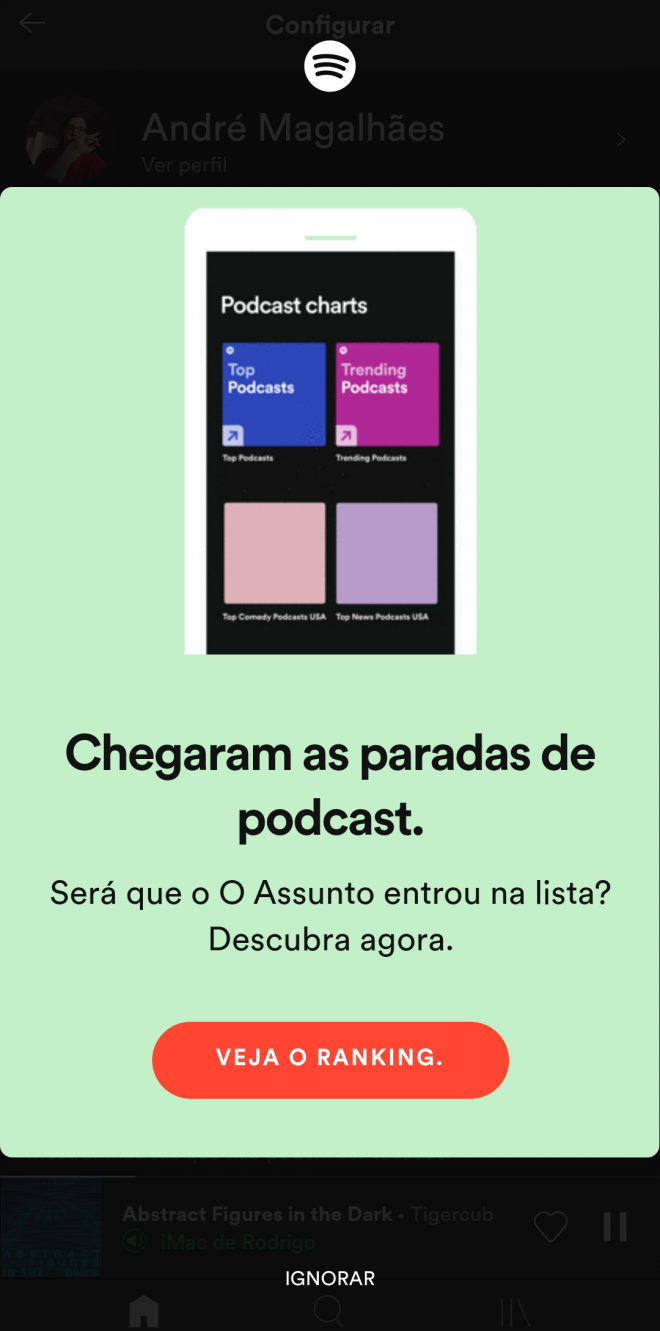 Como acessar o Top Podcasts e Trending Podcasts do Spotify - 2