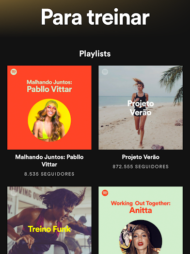 Como encontrar playlistas de músicas para malhar no Spotify - 4