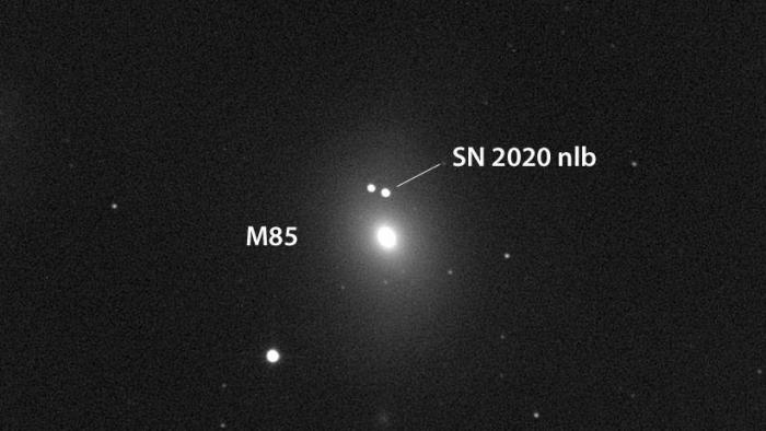Duas supernovas são encontradas em galáxias relativamente próximas de nós - 1