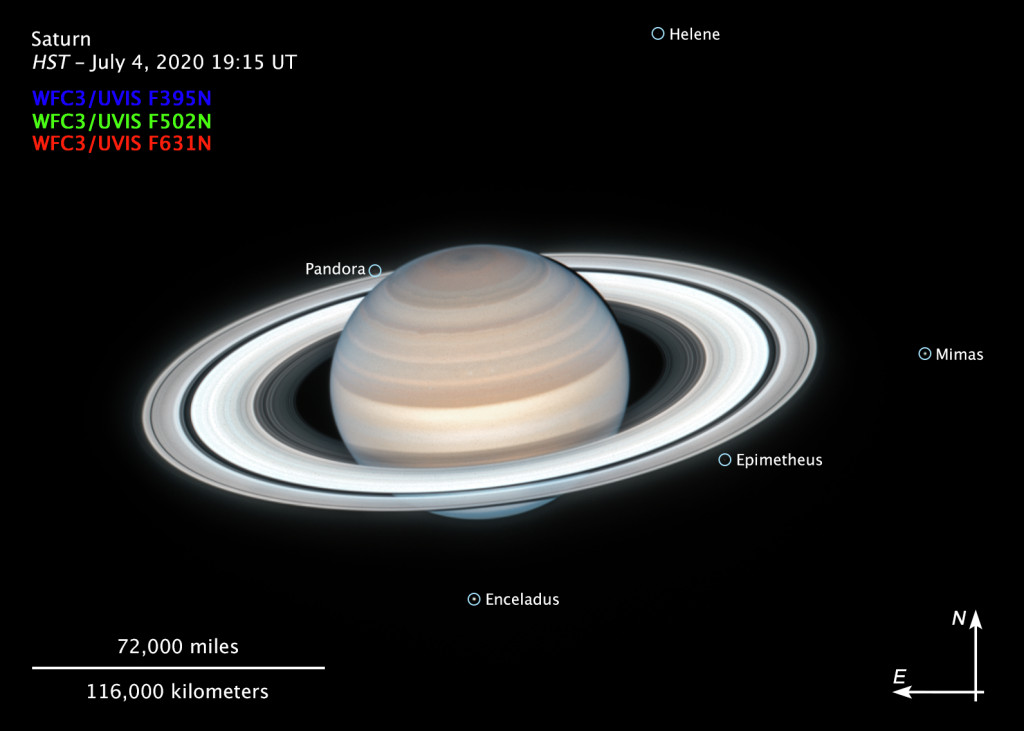 Telescópio espacial Hubble tira mais uma foto incrível de Saturno - 2