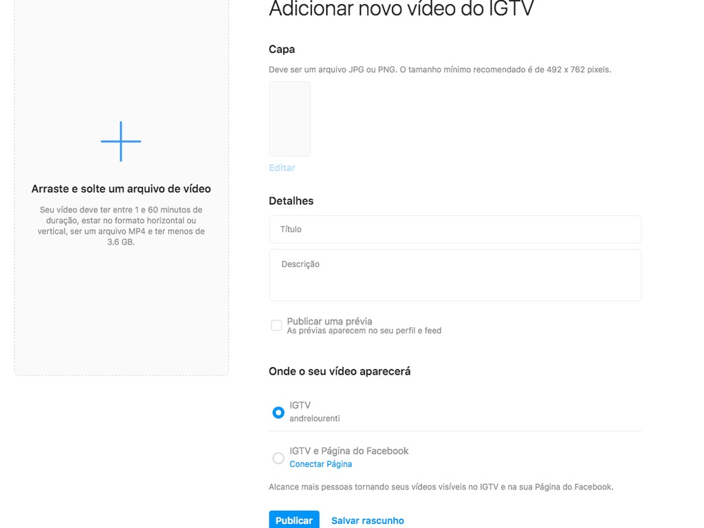 Como colocar video no IGTV - 12