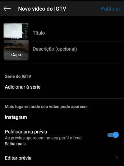 Como colocar video no IGTV - 17