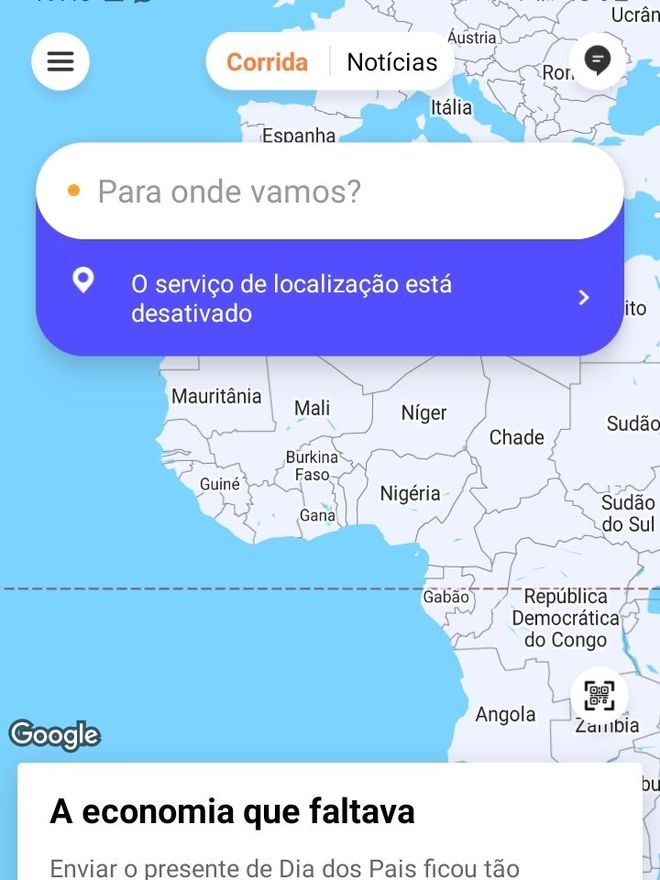 Como compartilhar corridas no app 99 - 2