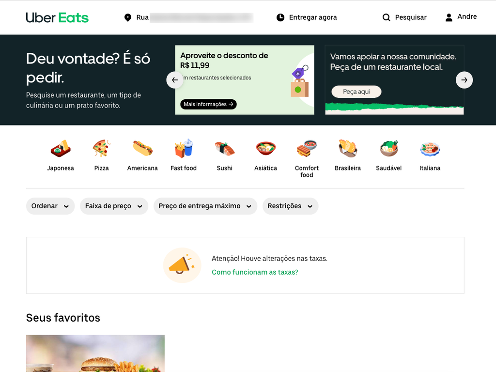 Como pedir comida no Uber Eats pelo PC - 4