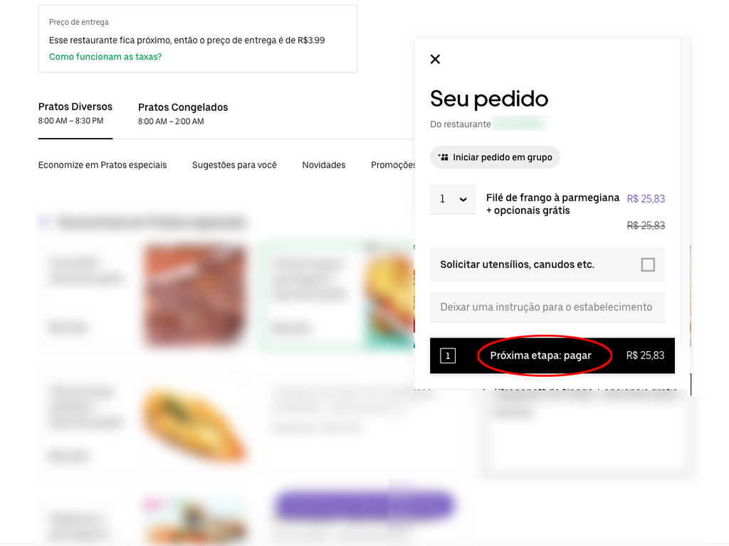 Como pedir comida no Uber Eats pelo PC - 7