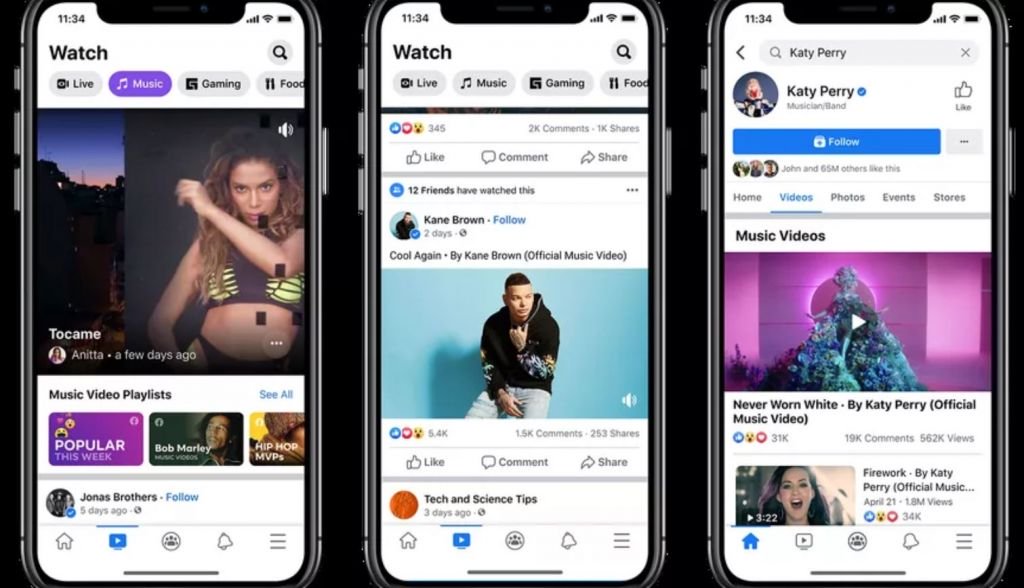Facebook começa a exibir videoclipes no feed dos usuários - 2