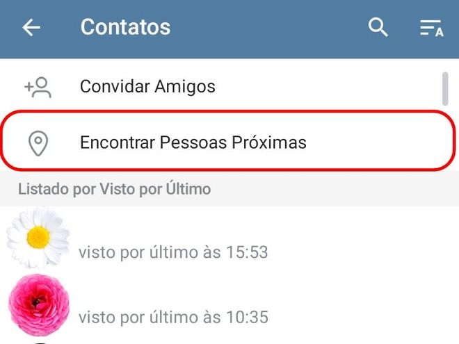 Telegram: como ativar e usar o recurso de pessoas próximas - 4