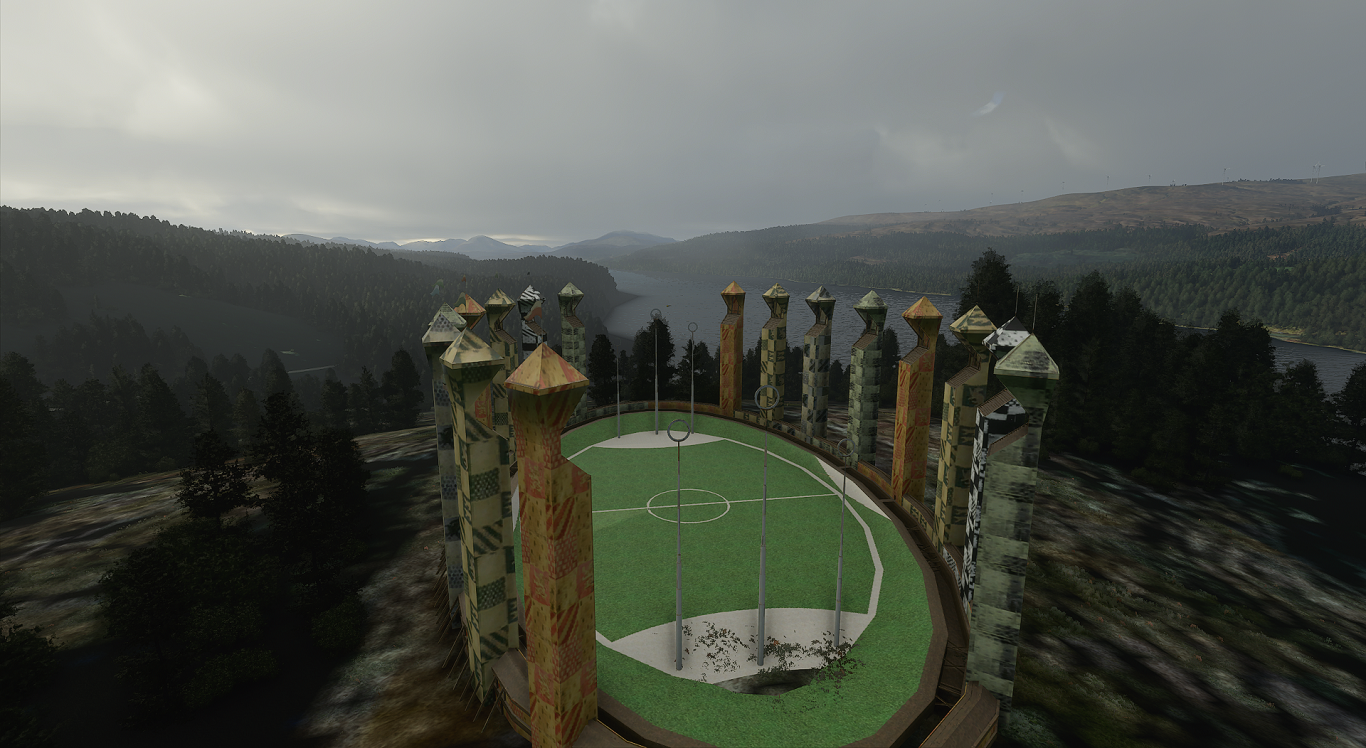 Após Godzilla, mod adiciona Hogwarts no game Microsoft Flight Simulator - 3
