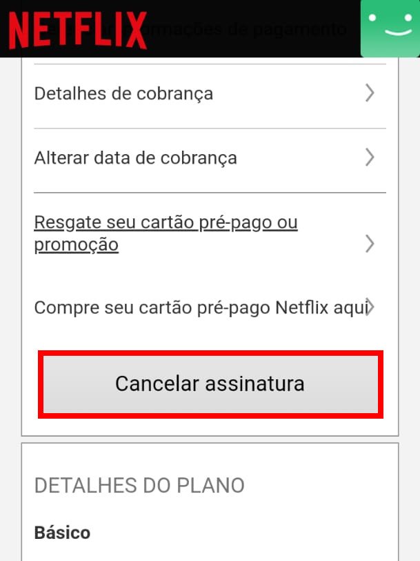 Como cancelar a conta na Netflix - 4