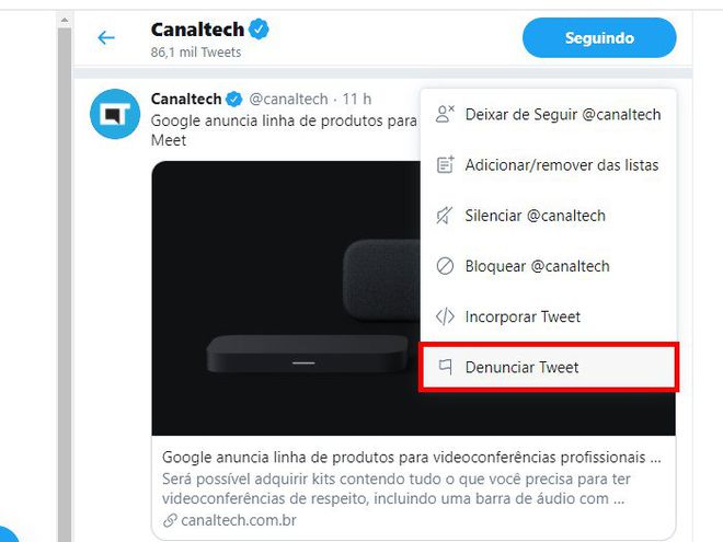 Como denunciar spam e fake news no Twitter - 8