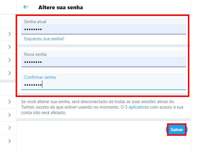 Como mudar a senha do Twitter pelo celular e PC - 10