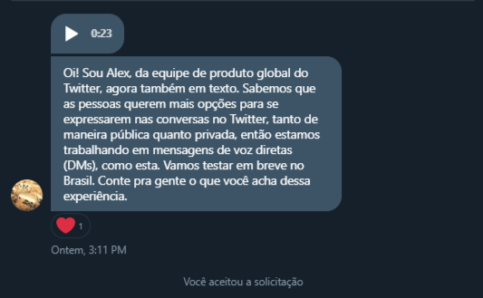 Twitter confirma testes com mensagens de voz via DM no Brasil; veja como vai ser - 2