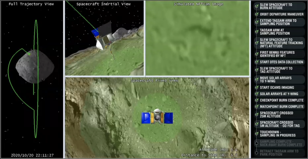 Sonda OSIRIS-REx, da NASA, coleta amostras do asteroide Bennu com sucesso - 2