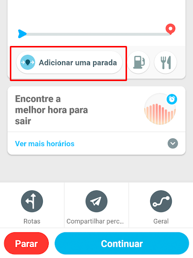 Como montar uma rota com paradas no Waze - 2