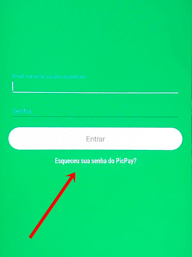 Como recuperar sua senha no PicPay - 2