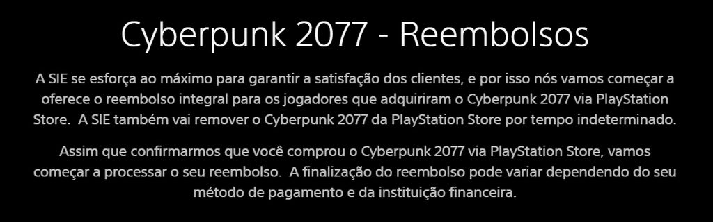 Cyberpunk 2077 é removido da PlayStation Store e ações da CD Projekt despencam - 2