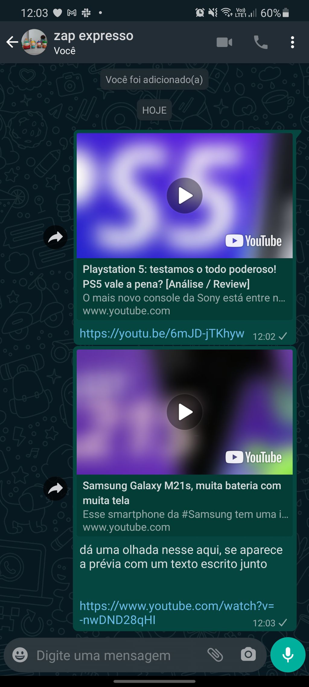 WhatsApp não mostra prévia de links do YouTube? Veja como resolver - 2