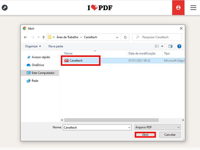 Como converter um PDF em Excel - 3