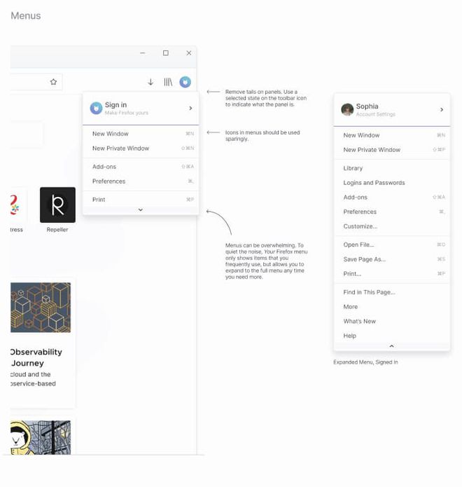 Firefox tem novo visual revelado em propostas da Mozilla - 3