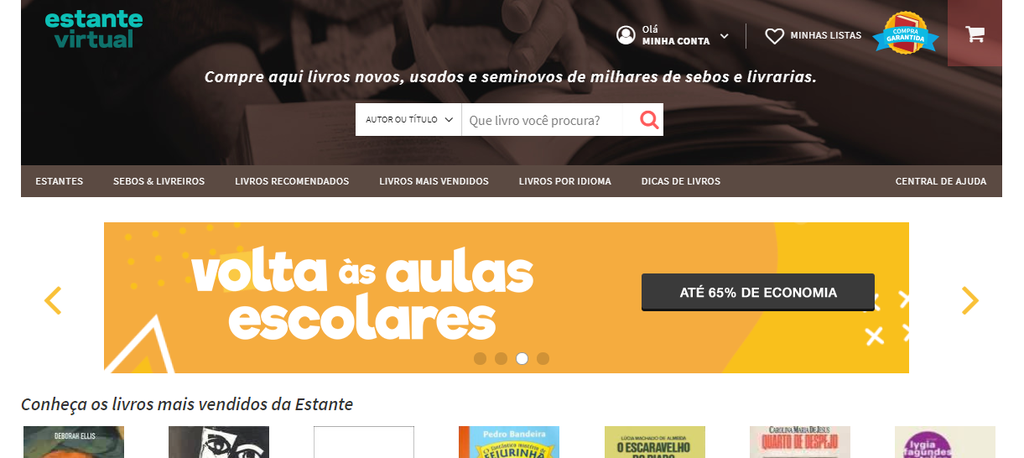 Na Estante Virtual você economiza até 65% na compra de livros escolares - 2