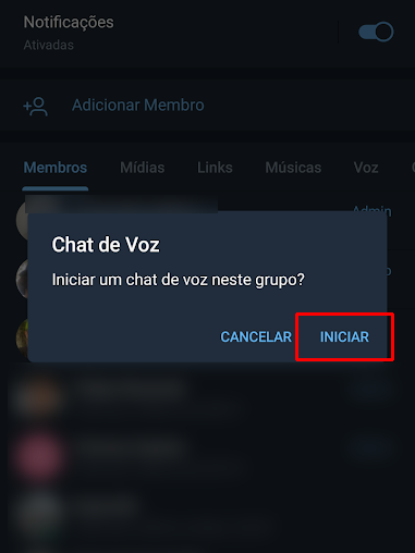 Como criar e usar os chats de voz do Telegram - 4