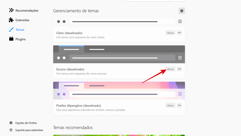 Como ativar o modo escuro no Firefox no PC e celular - 8