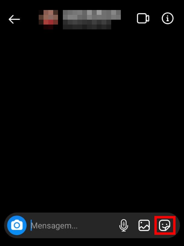 Como enviar uma figurinha de selfie no Direct do Instagram - 4