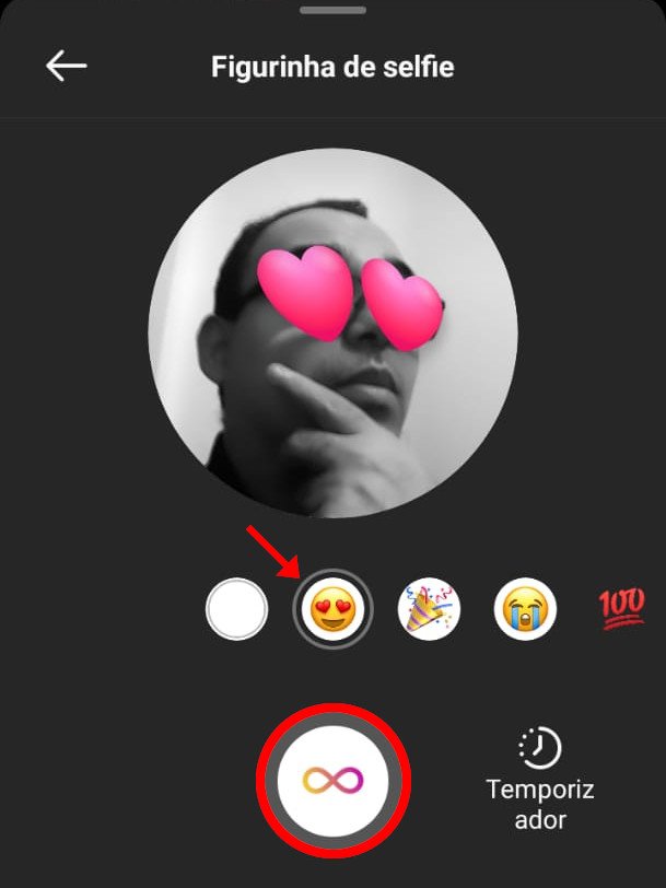 Como enviar uma figurinha de selfie no Direct do Instagram - 7