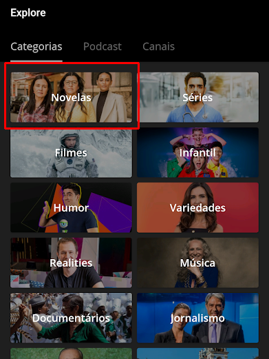 Como ver o catálogo de novelas do Globoplay - 3