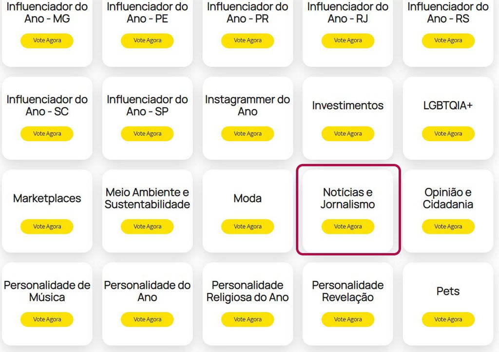 Queremos ser Top10 em Notícias e Jornalismo do Prêmio iBest! Saiba como votar - 3