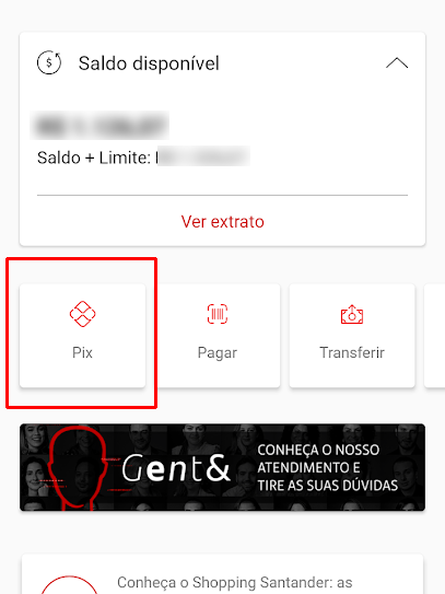 Como criar um QR Code para receber pagamentos via Pix no Santander - 2