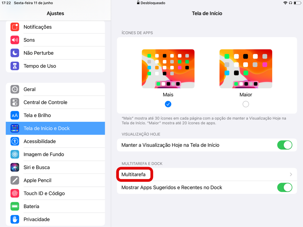 Como dividir a tela do iPad - 12