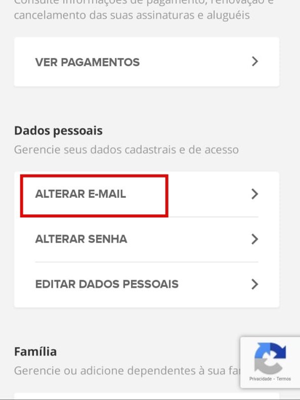 Como mudar o e-mail da GloboPlay - 5