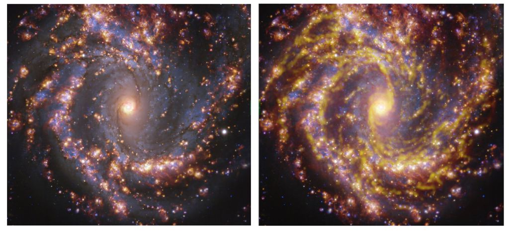 Imagens incríveis de várias galáxias revelam regiões onde nascem as estrelas - 4