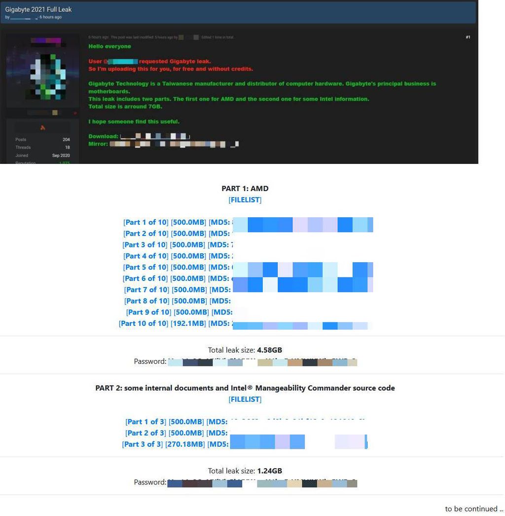 Após ataque à Gigabyte, dados confidenciais da AMD e Intel vazam na internet - 2