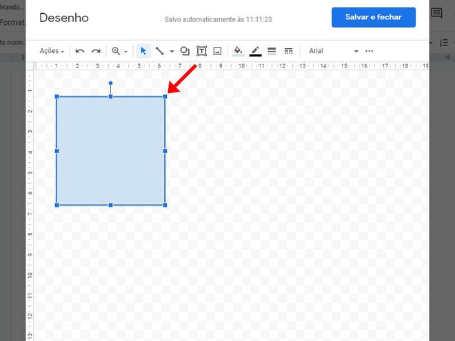 Como colocar formas no Word ou Documento do Google - 12