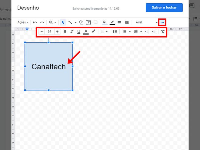 Como colocar formas no Word ou Documento do Google - 13