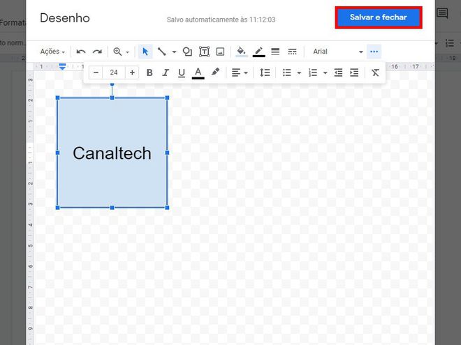 Como colocar formas no Word ou Documento do Google - 14