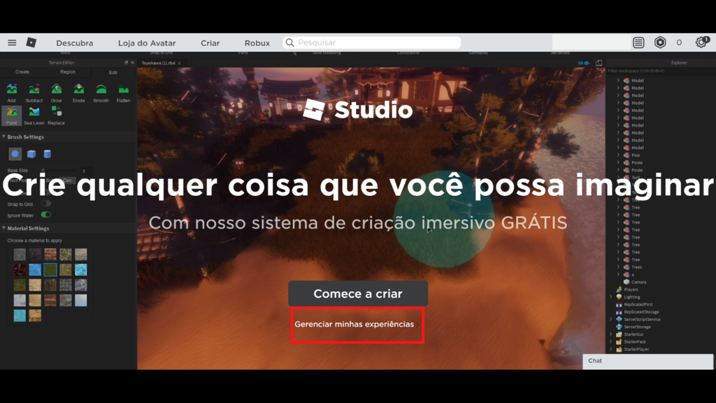 Roblox | Como criar, publicar e editar um mapa - 10