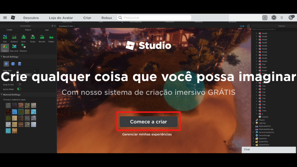 Roblox | Como criar, publicar e editar um mapa - 3