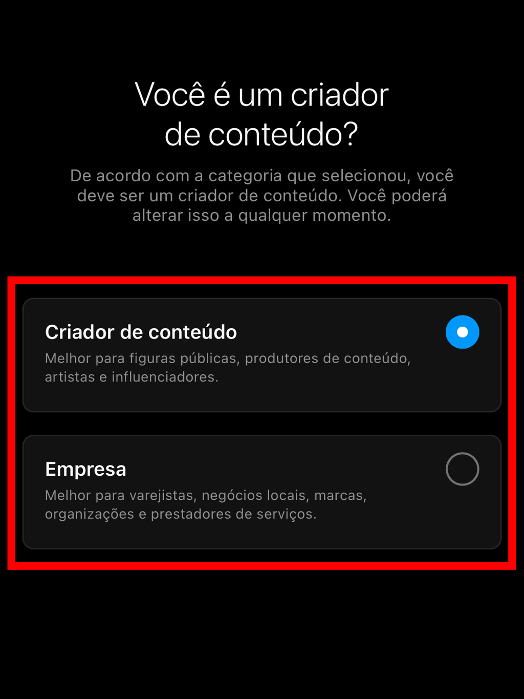 Como criar um perfil comercial no Instagram - 11