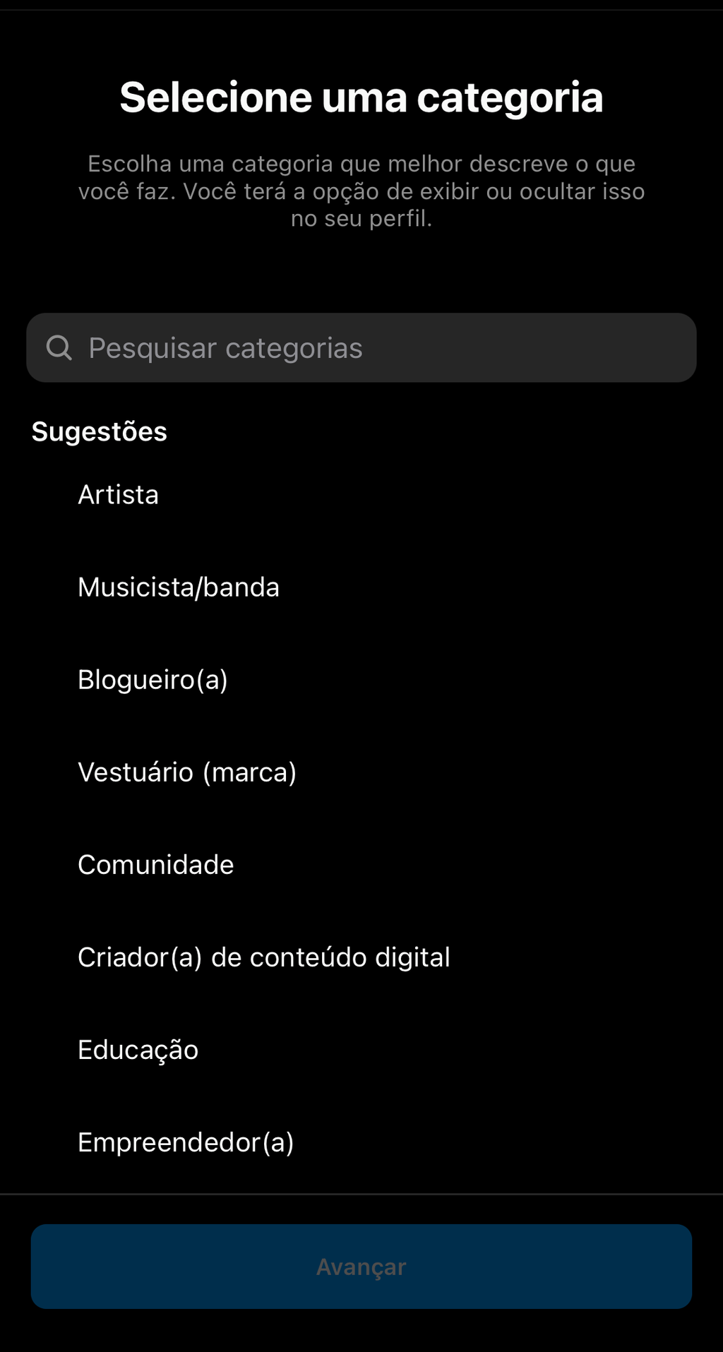 Como criar um perfil comercial no Instagram - 7