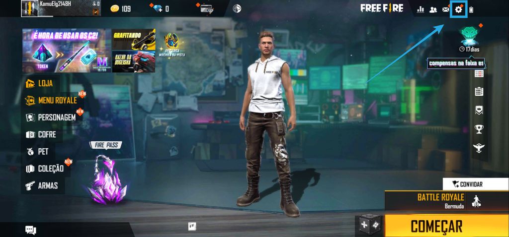 Como mudar os botões no Free Fire - 2