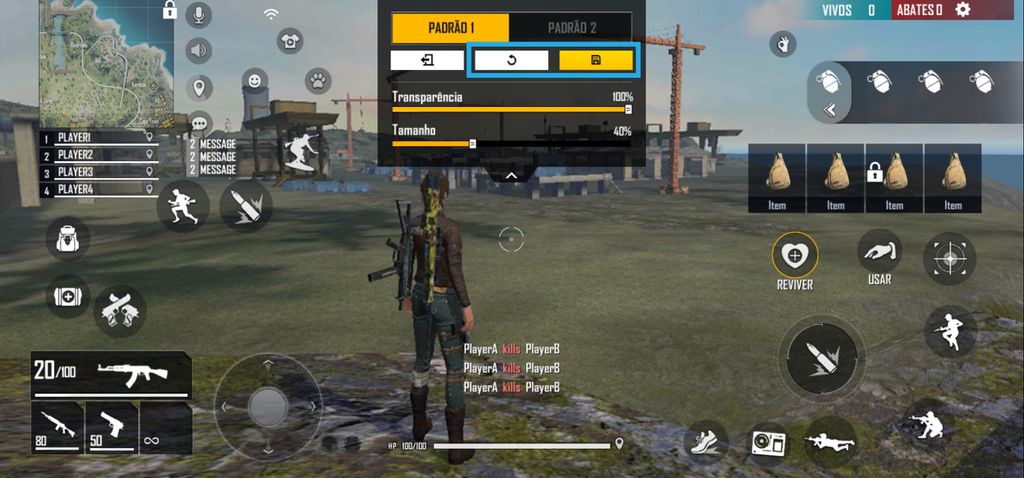 Como mudar os botões no Free Fire - 5
