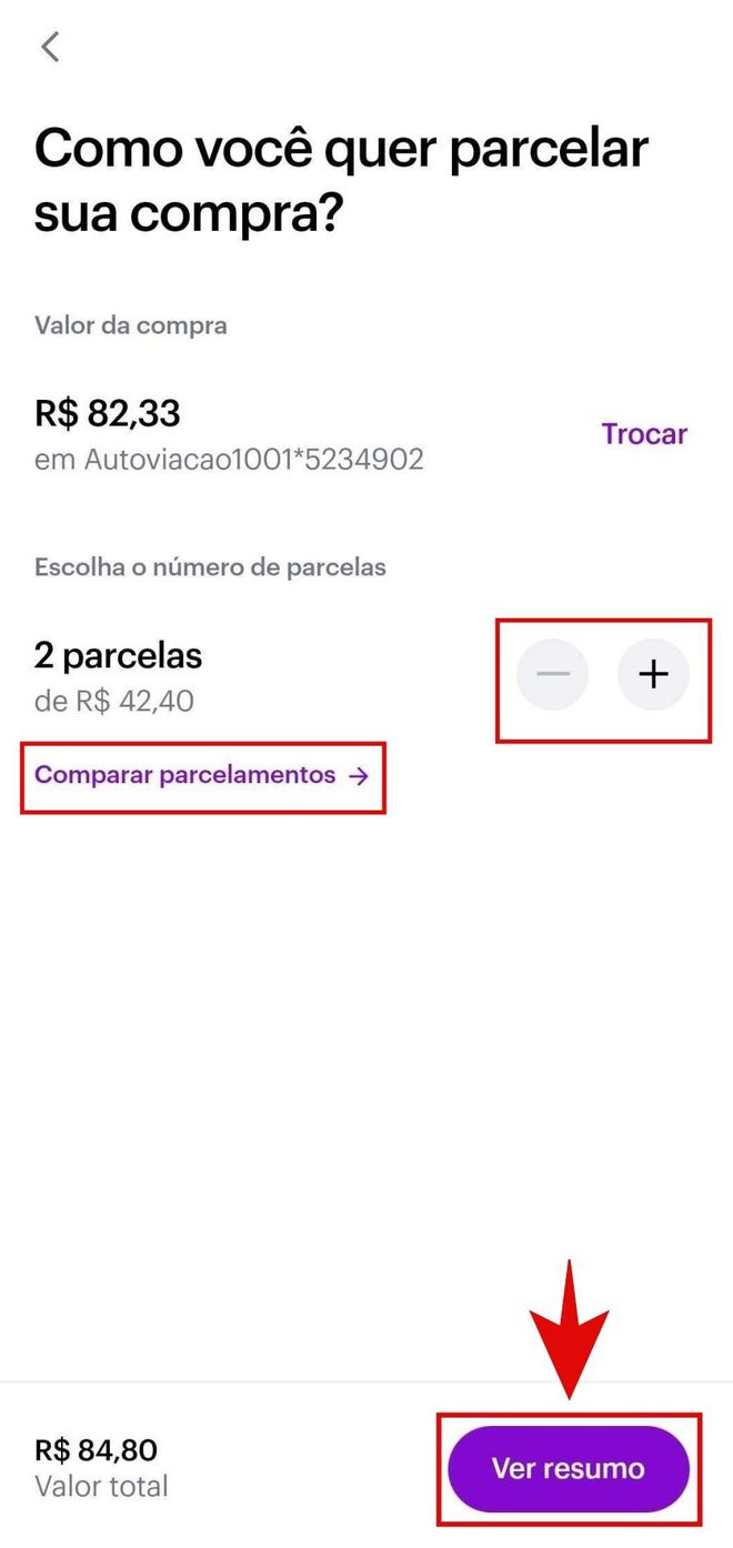 Como parcelar compras pelo Nubank? - 5