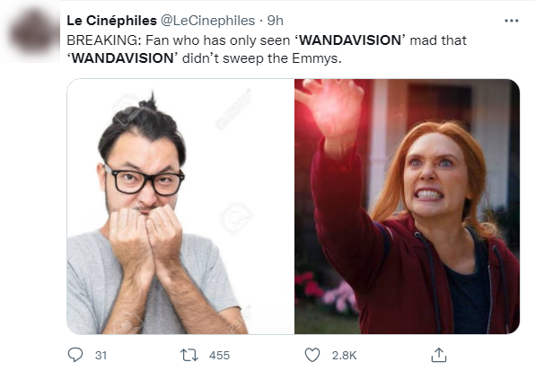 Fãs de WandaVision ficam revoltados com derrota no Emmy 2021 - 1