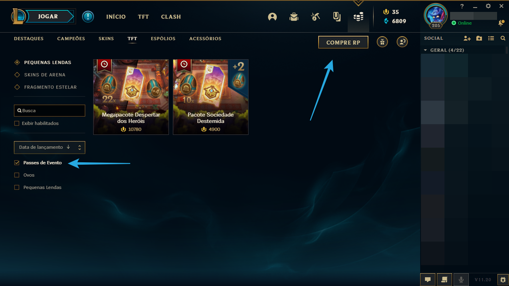 Como comprar o Passe de Temporada do TFT - 4